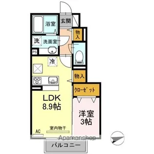 WITH THE LIGHT(ウィズザライト)【1階】の間取り