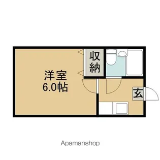プチハウスM2【102号室】の間取り