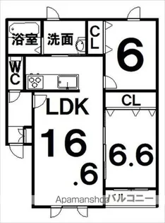 エムエル1.3【1階】の間取り