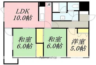 メゾンクレール富士見【501号室】の間取り