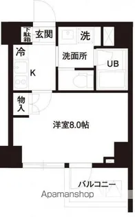 レジディア白金高輪【4階】の間取り