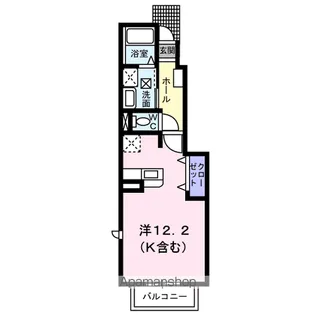 エクレール沖野上【103号室】の間取り