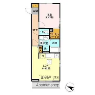 エスポワール【1階】の間取り