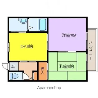 ブランミュール【2階】の間取り