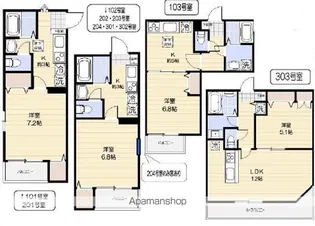 サンライト新浦安【3階】の間取り