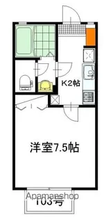 パークハイツ【205号室】の間取り