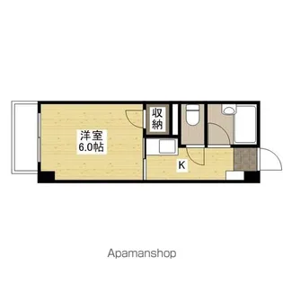 ウイング上安【4階】の間取り