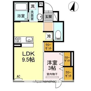 アップヒルズ【1階】の間取り