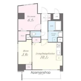 プラッツ名駅【5階】の間取り