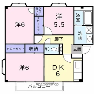 プランタン小島A【2階】の間取り