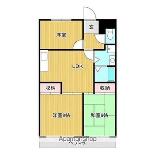 リアライズ若鶴【102号室】の間取り