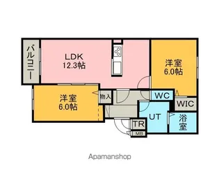 クロムシード【4階】の間取り