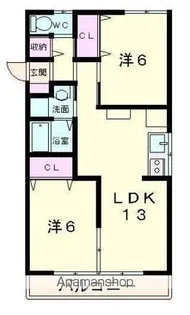 ピッコロマスダ【202号室】の間取り