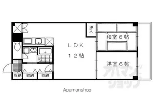 パレス洛北【307号室】の間取り