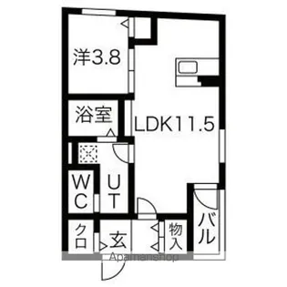 北区大杉町AP【2階】の間取り