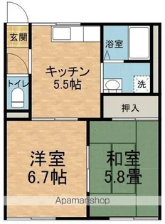 フォーブルI【202号室】の間取り