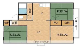 エクセルSAKOSAⅡ【205号室】の間取り