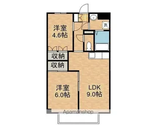 セラフィックハイツぽぷら【1011号室】の間取り