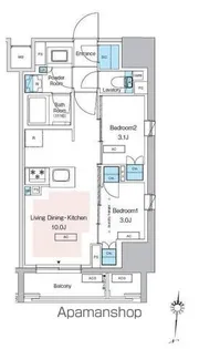 プレディアコート錦糸町スカイビュー【2階】の間取り