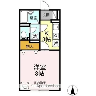 グリーンライフ桂木 A【2階】の間取り