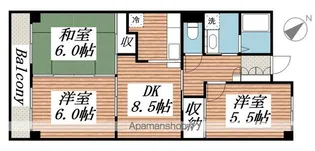 山口ビル【3階】の間取り