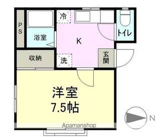長野県松本市寿北1丁目【アパート】の間取り