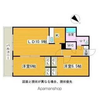 パルティーレ南郷通【3階】の間取り