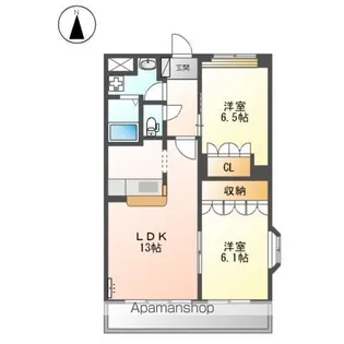 ウッドヴィレッジⅡ【2階】の間取り