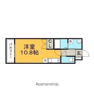リード中央町【14階】の間取り
