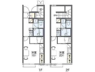 レオパレストランタン【1階】の間取り