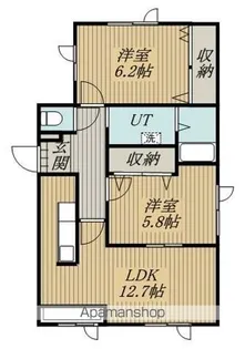 ウェルスヒル富丘【2階】の間取り