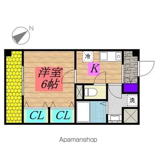 サン・ルピナス【3階】の間取り