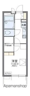 レオパレス萩崎【106号室】の間取り