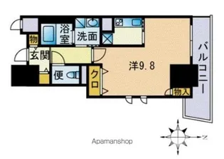 アルフォート天神【10階】の間取り