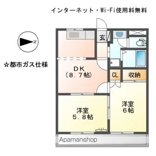 アルカディア【403号室】の間取り