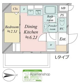 ドゥーエ王子神谷【9階】の間取り