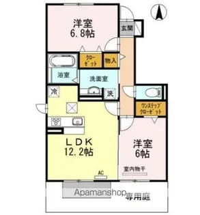 セジュール大幸【1階】の間取り
