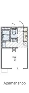 レオパレス仁豊野【1階】の間取り