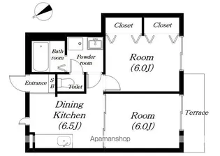 セレーナ唐崎Ⅱ【103号室】の間取り