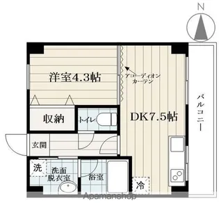 ベルシティ【302号室】の間取り