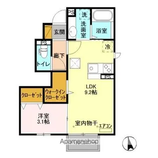ルミナスビラGRANDE【1階】の間取り