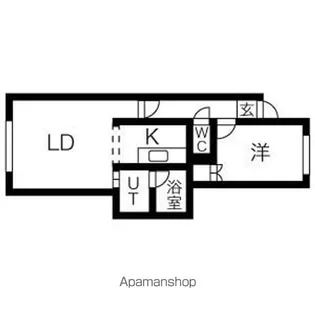 エリエールⅠ【203号室】の間取り