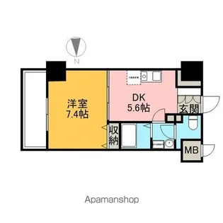 ヴェルデ東日本橋【4階】の間取り