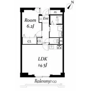 千葉県千葉市稲毛区稲毛東3丁目【マンション】の間取り