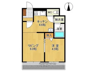 クオーレ【2D号室】の間取り
