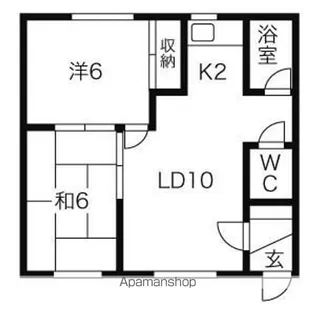 グランドハイツ【205号室】の間取り