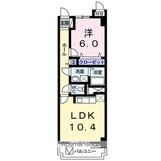 グランパレス浜松【3階】の間取り