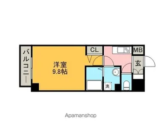 リバーコート砂田橋Ⅱ【3階】の間取り
