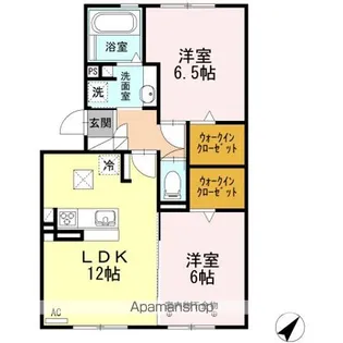 レスポワール【1階】の間取り