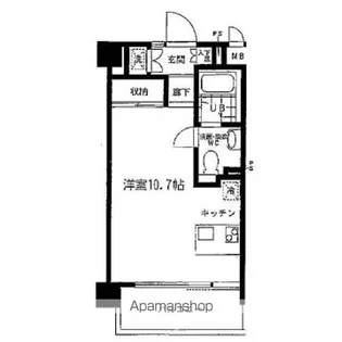 ヴォアラクテ西早稲田【205号室】の間取り